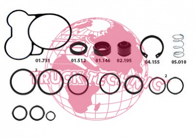 Ремкомплект воздушных крана BEYFREN 60.1706