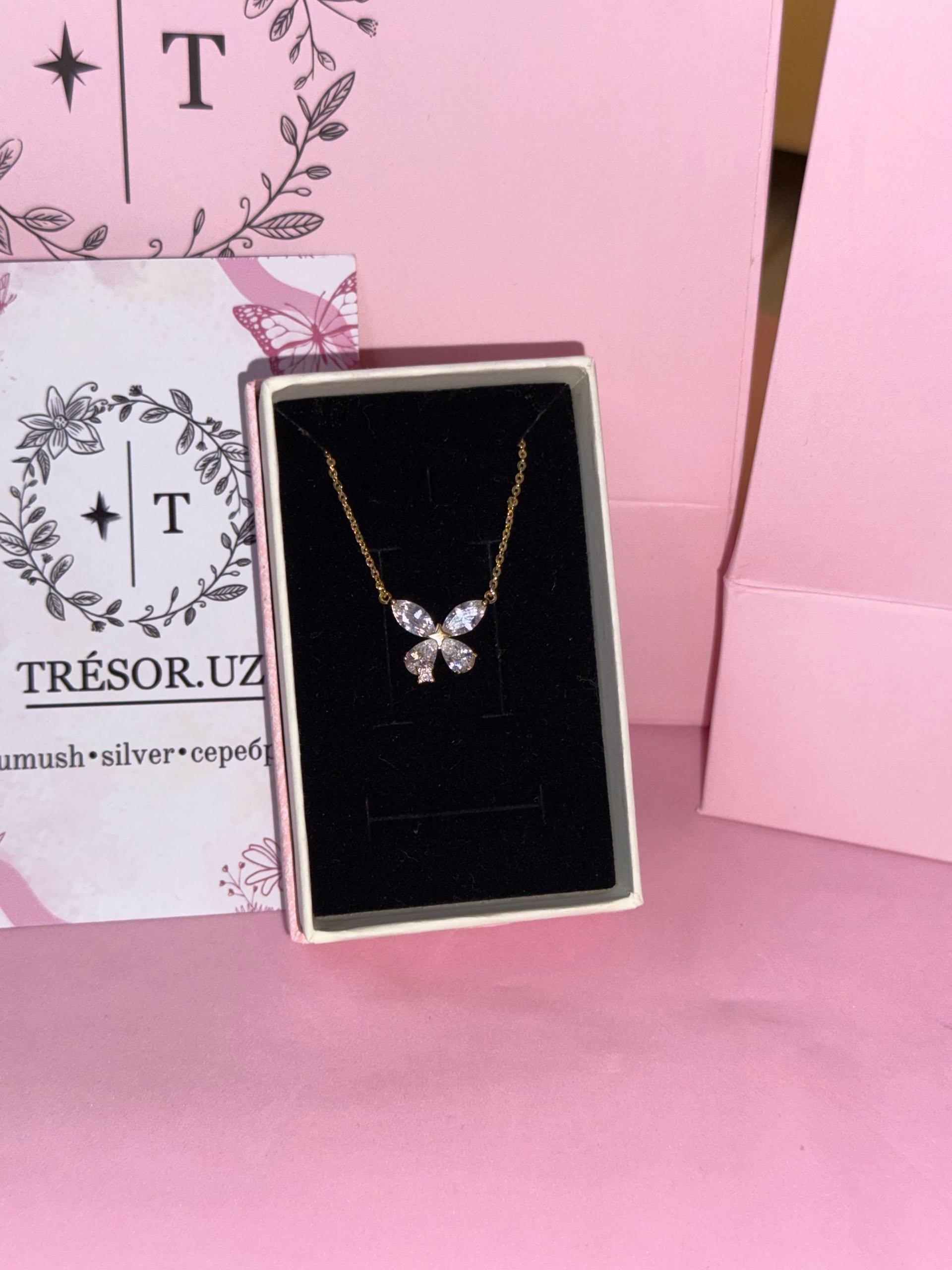 подвеска с золотым напылением