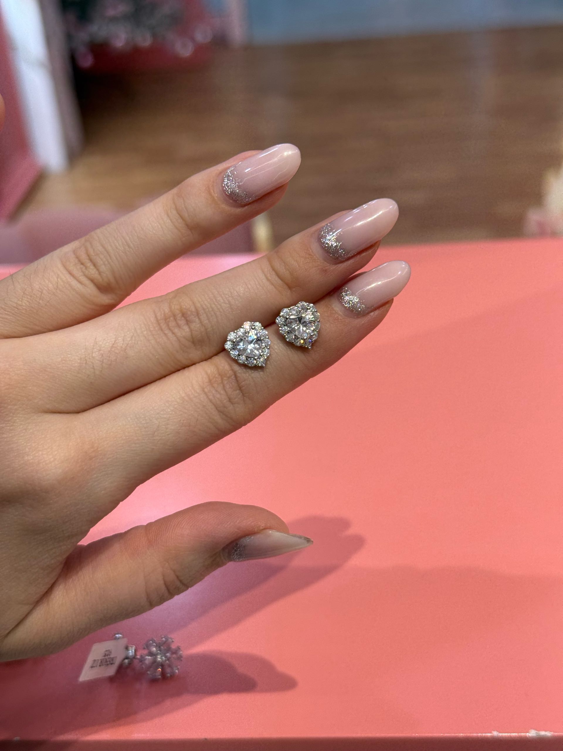 серьги с273 сердечки