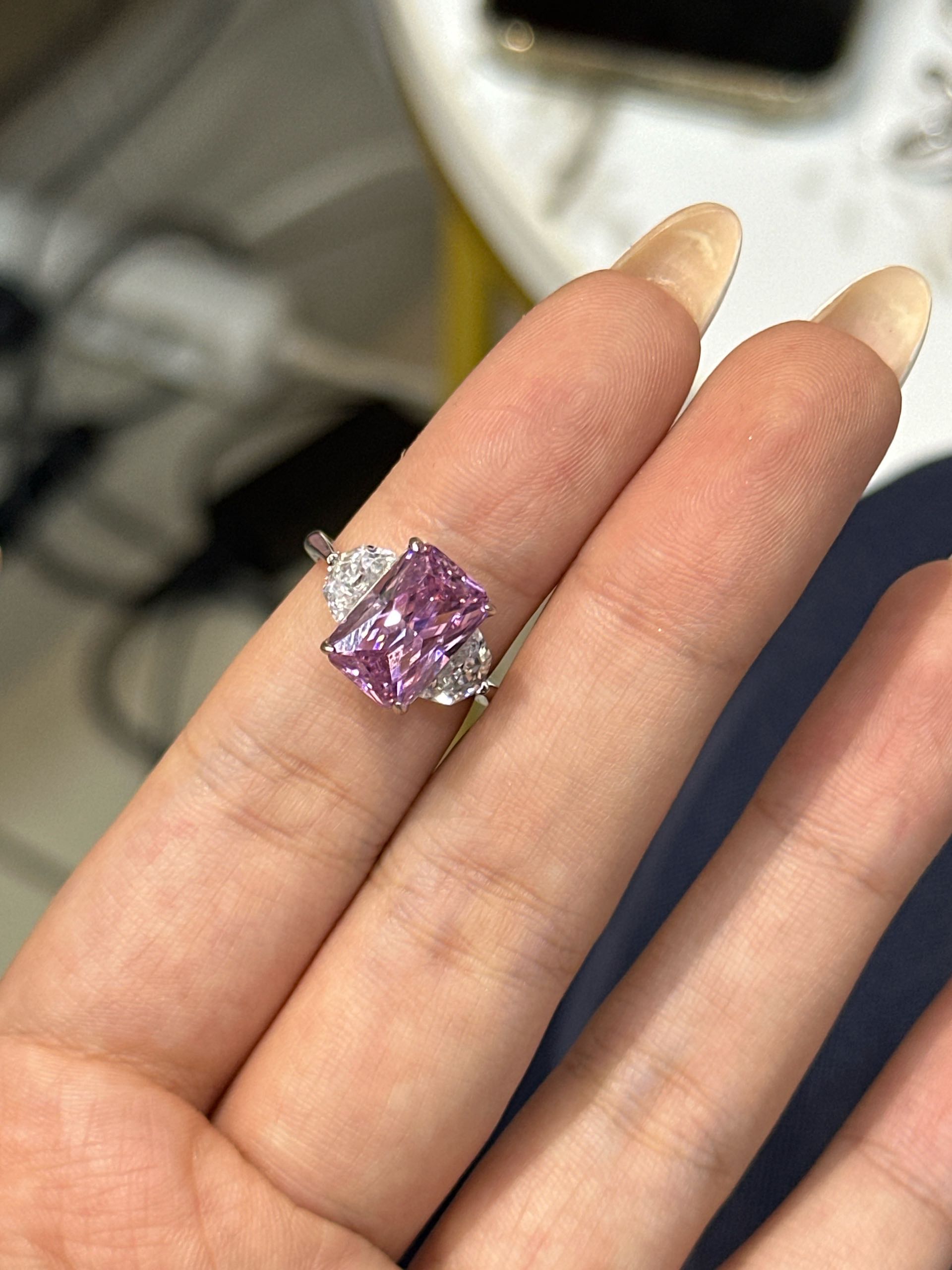 кольцо розовый р16.5