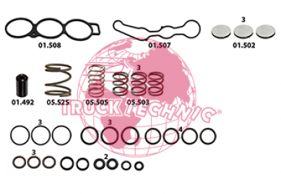 Ремкомплект воздушных крана BEYFREN 60.8003.17