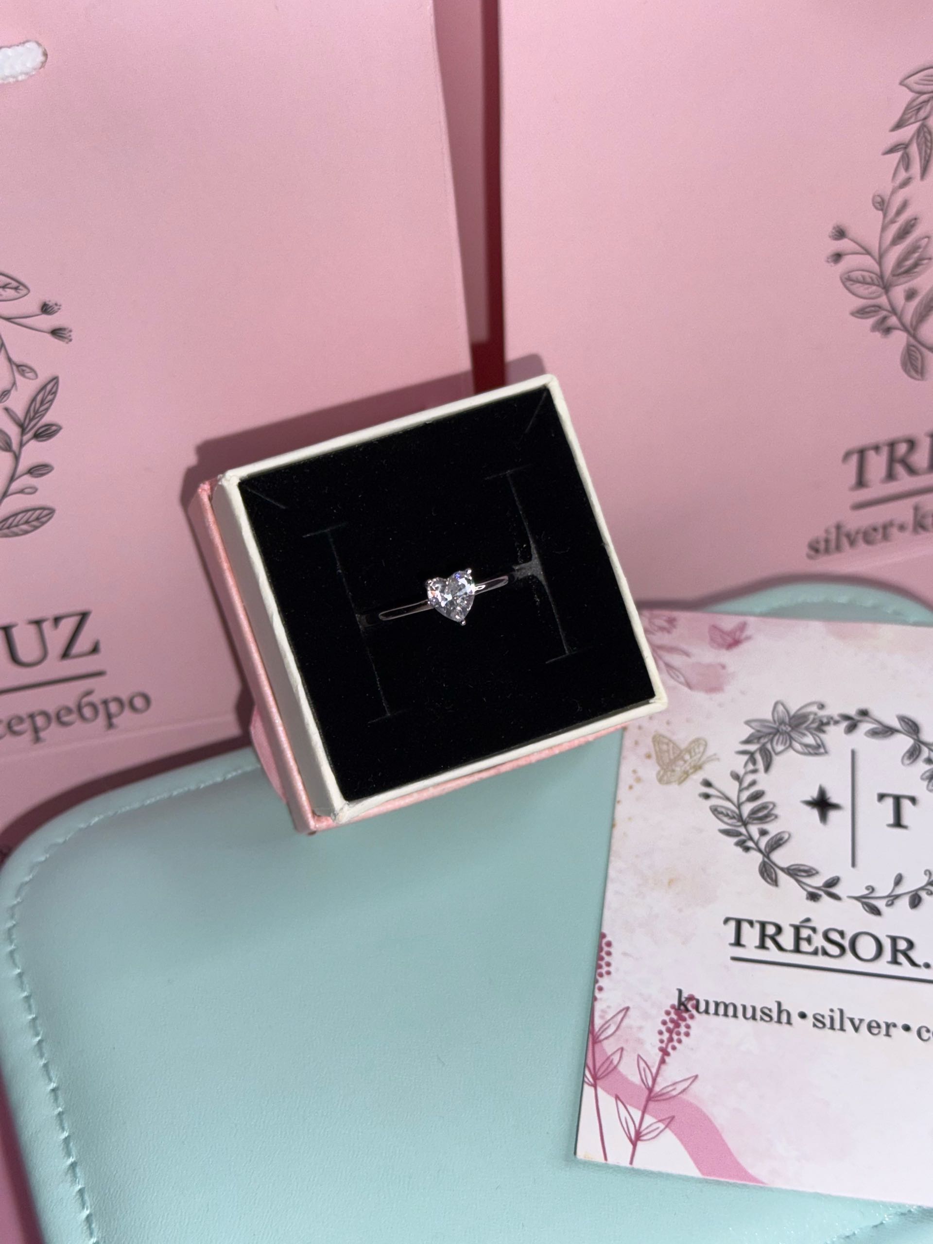 кольцо к419 сердечко / 16,5