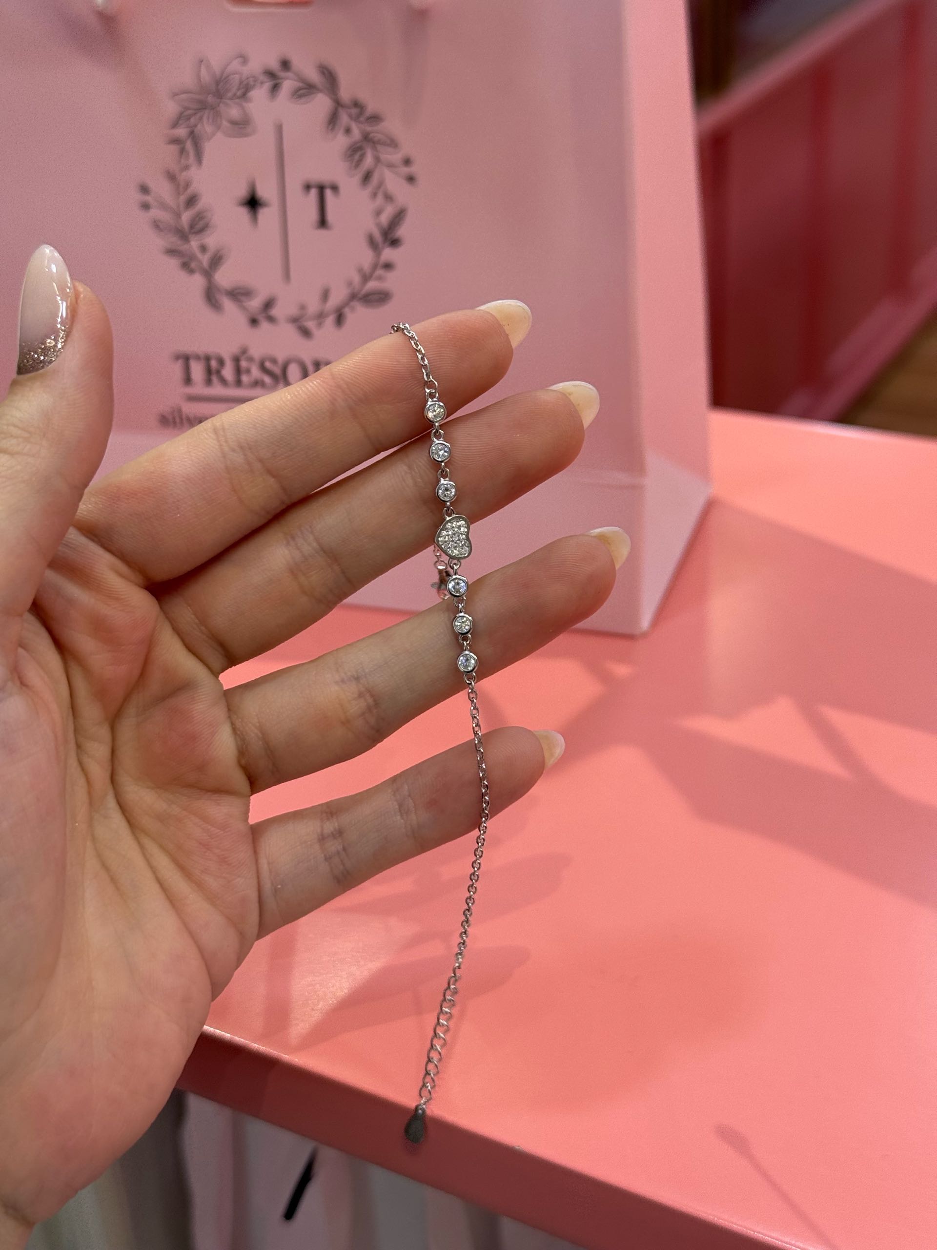 браслет сердце