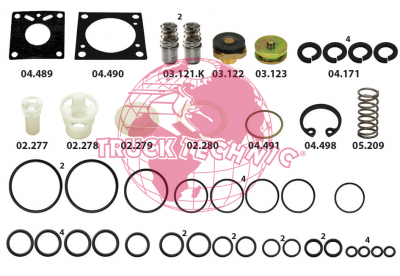Ремкомплект воздушных крана BEYFREN 35.8004