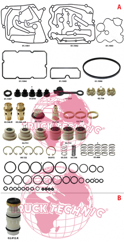 Ремкомплект воздушных крана BEYFREN 22.2006.F