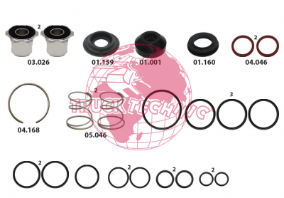 Ремкомплект воздушных крана BEYFREN 50.9002