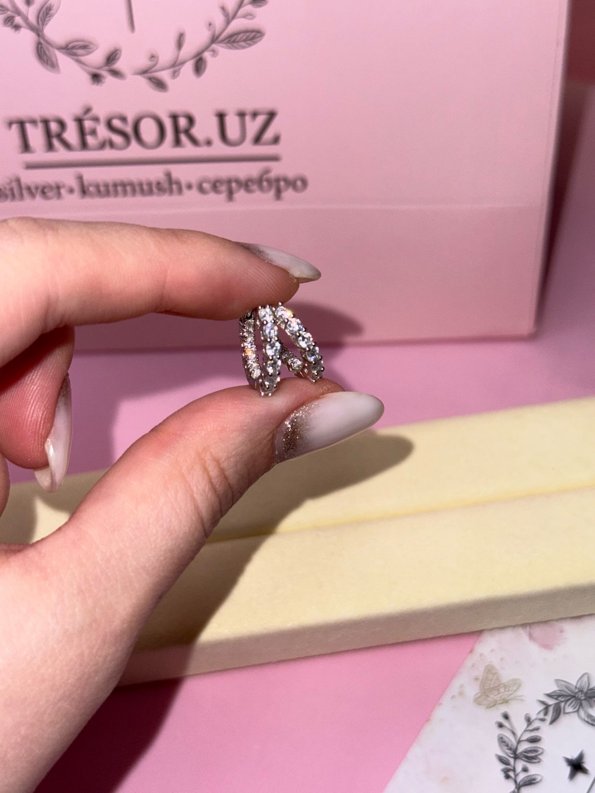 серьги кольца мелкие